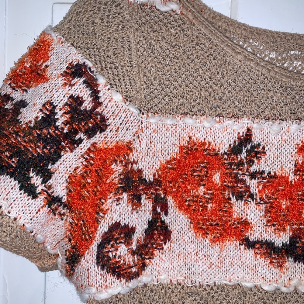 Anthropologie Banded Bouquets Tunic Sweater - Picture 5 of 16